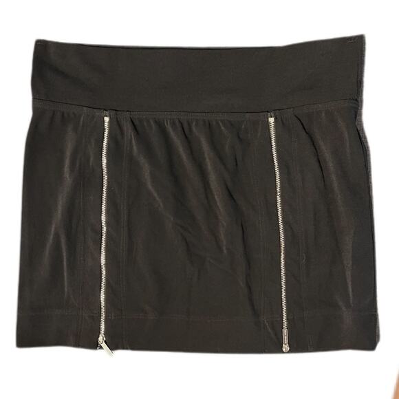 Michael Kors Silky Black Mini with Two Branded front zippers Size Large - Picture 1 of 7